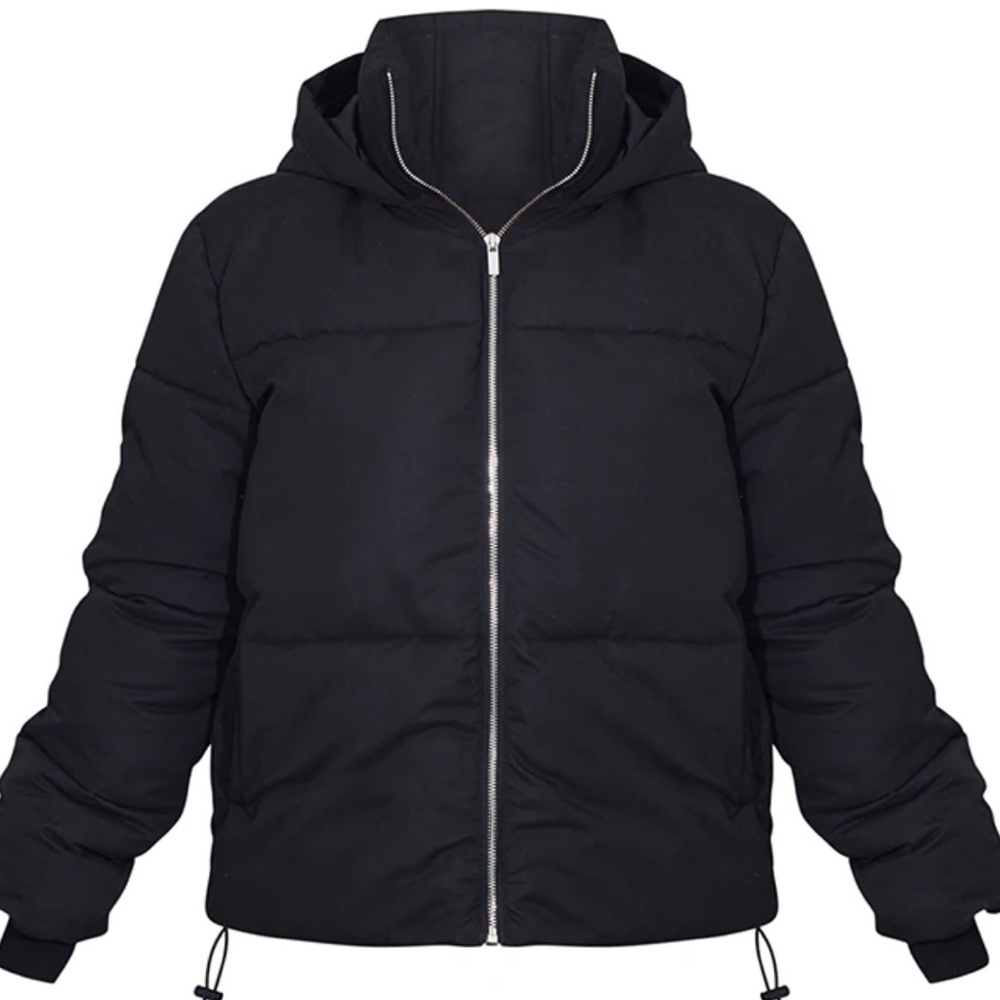 Black PLT Puffer coat - Picture 2 of 3